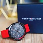 1791722-tommy-hilfiger-watch-men-black-dial-rubber-red-strap-quartz-analog-day-date-month-bank