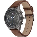 1791730-tommy-hilfiger-watch-men-black-dial-leather-brown-strap-quartz-analog-dual-time-bennett