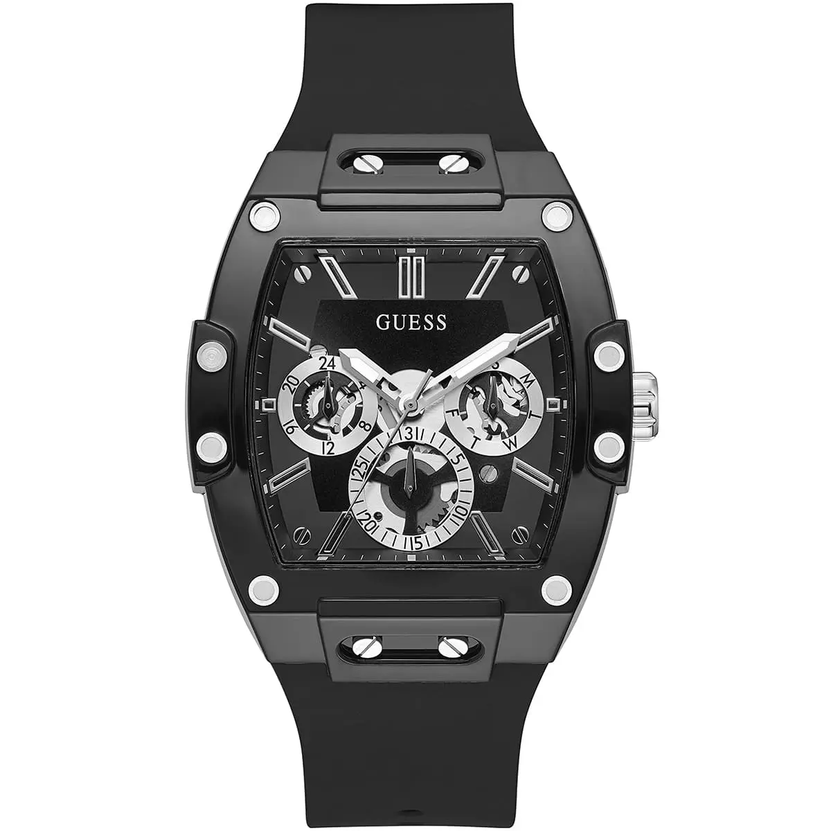 gw0203g3-guess-square-watch-men-black-dial-rubber-strap-quartz-battery-analog-phoenix (1) gw0203g3 guess square watch men black dial rubber strap quartz battery analog phoenix 1