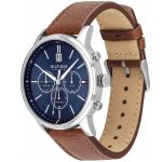 1791629-tommy-hilfiger-watch-men-blue-dial-leather-brown-strap-quartz-battery-analog-dual-time-kyle