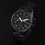 1513771-hugo-boss-watch-aero-men-black-dial-metal-stainless-strap-quartz-battery-analog-chronograph