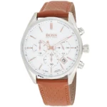 1513879-hugo-boss-watch-10bar-water-resistant-men-white-dial-leather-brown-strap-quartz-battery-analog-chronograph-champion