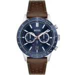 1513921-hugo-boss-watch-men-blue-dial-leather-brown-strap-quartz-battery-analog-chronograph-allure