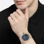 1514026-hugo-boss-watch-men-blue-dial-metal-stainless-silver-rose-gold-strap-quartz-battery-analog-chronograph-center-court