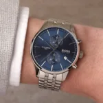 1513839-hugo-boss-watch-water-resistant-5bar-men-blue-dial-metal-stainless-silver-strap-quartz-battery-analog-chronograph-associate
