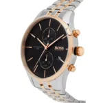 1513840-hugo-boss-watch-water-resistant-5bar-men-black-dial-metal-stainless-silver-rose-gold-strap-quartz-battery-analog-chronograph-associate