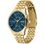 1513841-hugo-boss-watch-water-resistant-5bar-men-blue-dial-metal-stainless-gold-strap-quartz-battery-analog-chronograph-associate