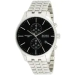 1513869-hugo-boss-watch-water-resistant-5bar-men-black-dial-metal-stainless-silver-strap-quartz-battery-analog-chronograph-associate
