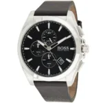 1513881-hugo-boss-watch-men-black-dial-leather-strap-quartz-battery-analog-chronograph-grandmaster