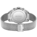 1513938-hugo-boss-watch-men-green-dial-metal-stainless-silver-mesh-strap-quartz-battery-analog-chronograph-skymaster