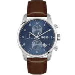 1513940-hugo-boss-watch-men-blue-dial-leather-brown-strap-quartz-battery-analog-chronograph-skymaster