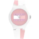1720026-tommy-hilfiger-watch-jeans-unisex-pink-dial-rubber-white-strap-quartz-battery-analog-three-hand-berlin