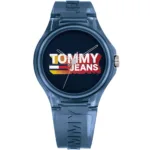 1720028-tommy-hilfiger-watch-jeans-unisex-black-dial-rubber-blue-strap-quartz-battery-analog-three-hand-berlin