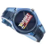 1720028-tommy-hilfiger-watch-jeans-unisex-black-dial-rubber-blue-strap-quartz-battery-analog-three-hand-berlin