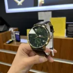 1791607-tommy-hilfiger-watch-men-green-dial-leather-brown-strap-quartz-battery-analog-three-hand-hunter