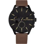 1791977-tommy-hilfiger-watch-men-black-dial-leather-brown-strap-quartz-battery-analog-chase