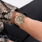 gw0439l2-guess-watch-women-crystals-gold-dial-rubber-black-strap-quartz-battery-analog-three-hand-princess