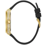 gw0439l2-guess-watch-women-crystals-gold-dial-rubber-black-strap-quartz-battery-analog-three-hand-princess