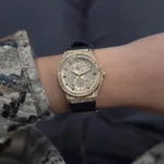 gw0439l2-guess-watch-women-crystals-gold-dial-rubber-black-strap-quartz-battery-analog-three-hand-princess