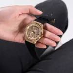 gw0439l2-guess-watch-women-crystals-gold-dial-rubber-black-strap-quartz-battery-analog-three-hand-princess