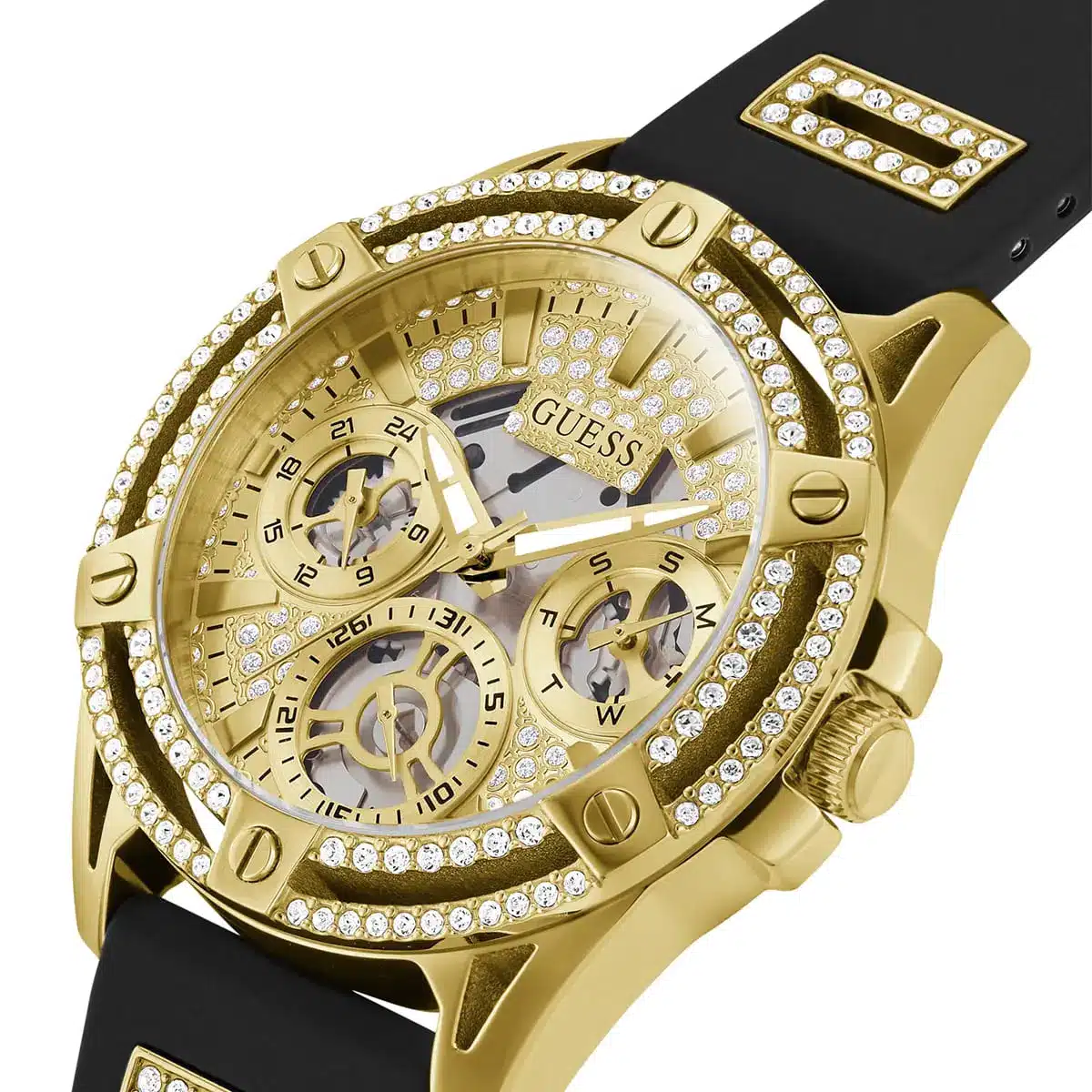 gw0536l3-guess-watch-women-gold-dial-rubber-black-strap-quartz-battery-analog-crystals-queen_2