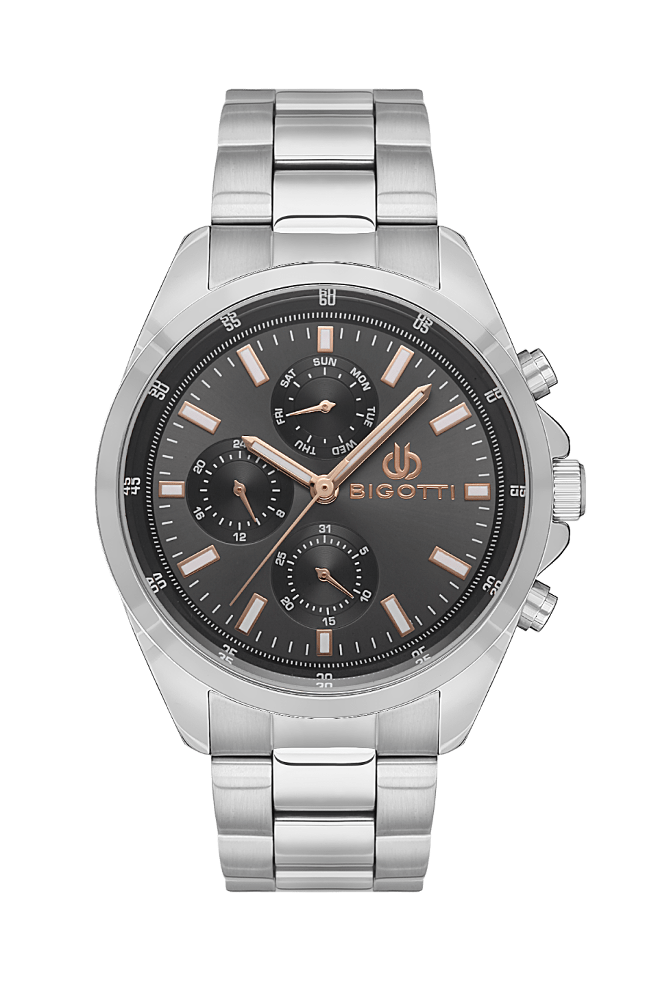 ساعة بيجوتي للرجال BG.1.10470-4 1 BIGOTTI MILANO MENS STAINLESS STEEL STRAP WATCH – BG.1