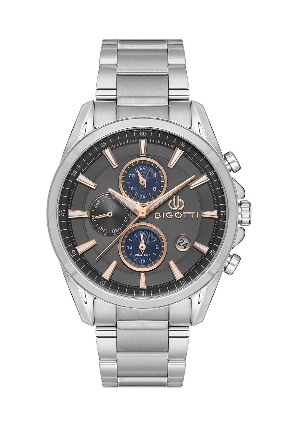 ساعة بيجوتي للرجال BG.1.10479-5 1 BIGOTTI MILANO MENS STAINLESS STEEL STRAP WATCH – BG.1