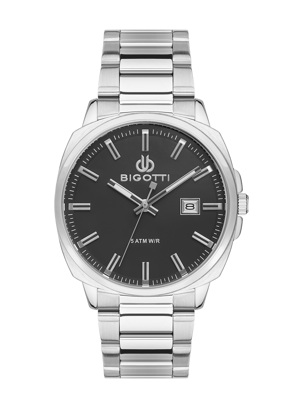 BIGOTTI MILANO MENS STAINLESS STEEL STRAP WATCH – BG.1 BIGOTTI MILANO MENS STAINLESS STEEL STRAP WATCH – BG.1.10483-2