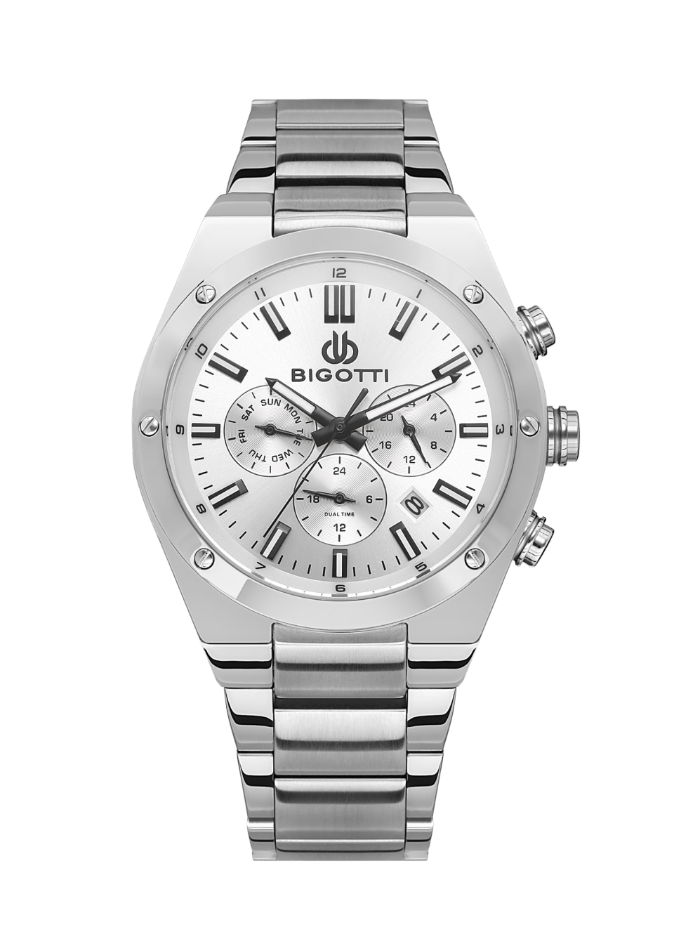 ساعة بيجوتي للرجال BG.1.10511-1 1 BIGOTTI MILANO MENS STAINLESS STEEL STRAP WATCH – BG.1