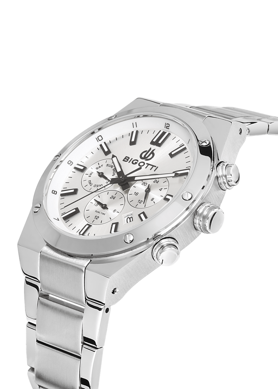 BIGOTTI MILANO MENS STAINLESS STEEL STRAP WATCH – BG.1