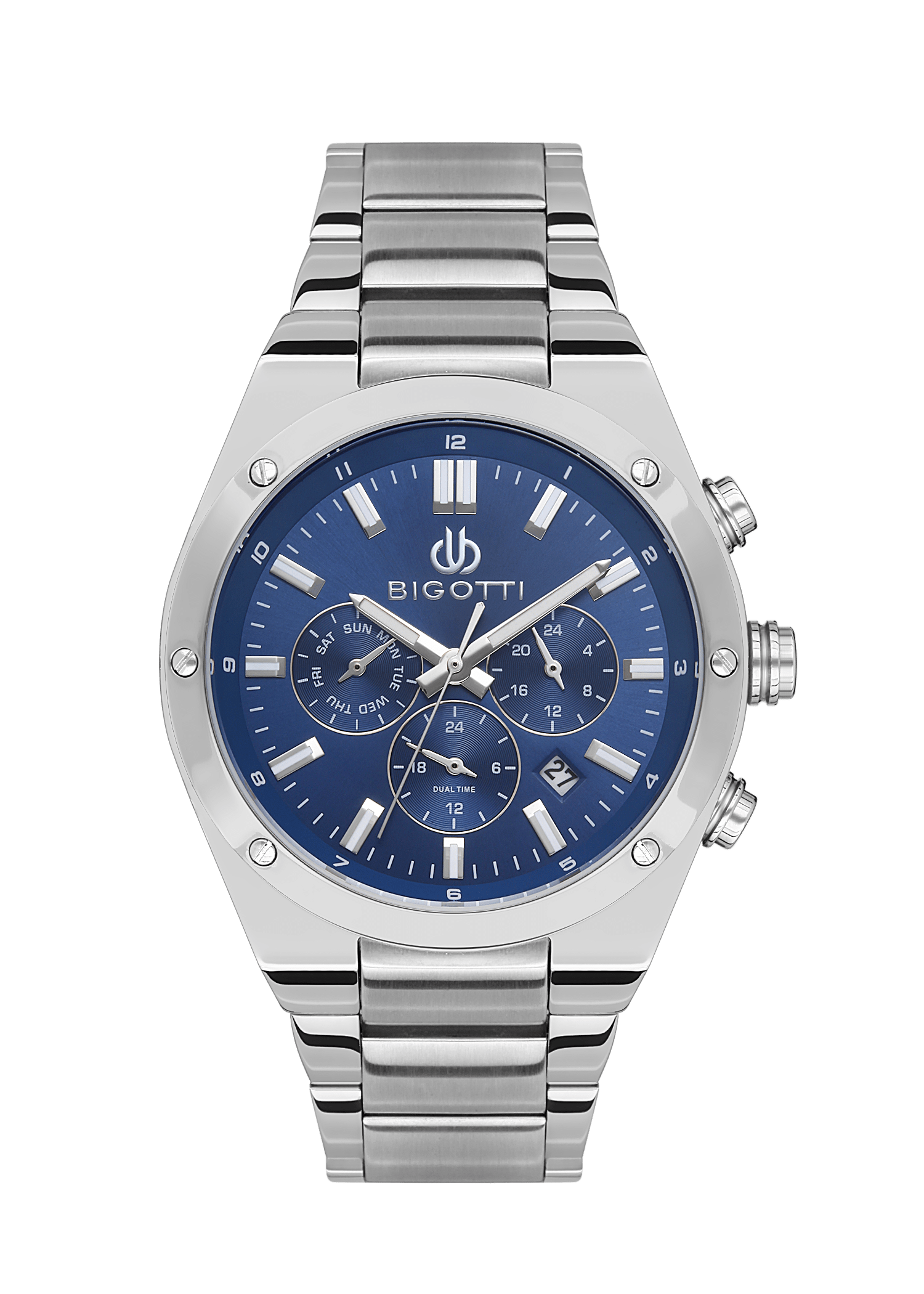 BIGOTTI MILANO MENS STAINLESS STEEL STRAP WATCH – BG.1