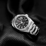 336934-0007-rolex-watch-sky-dweller-oyster-perpetual-superlative-chronometer-officially-certified-men-black-dial-metal-silver-strap-automatic-analog-sweeping-hands