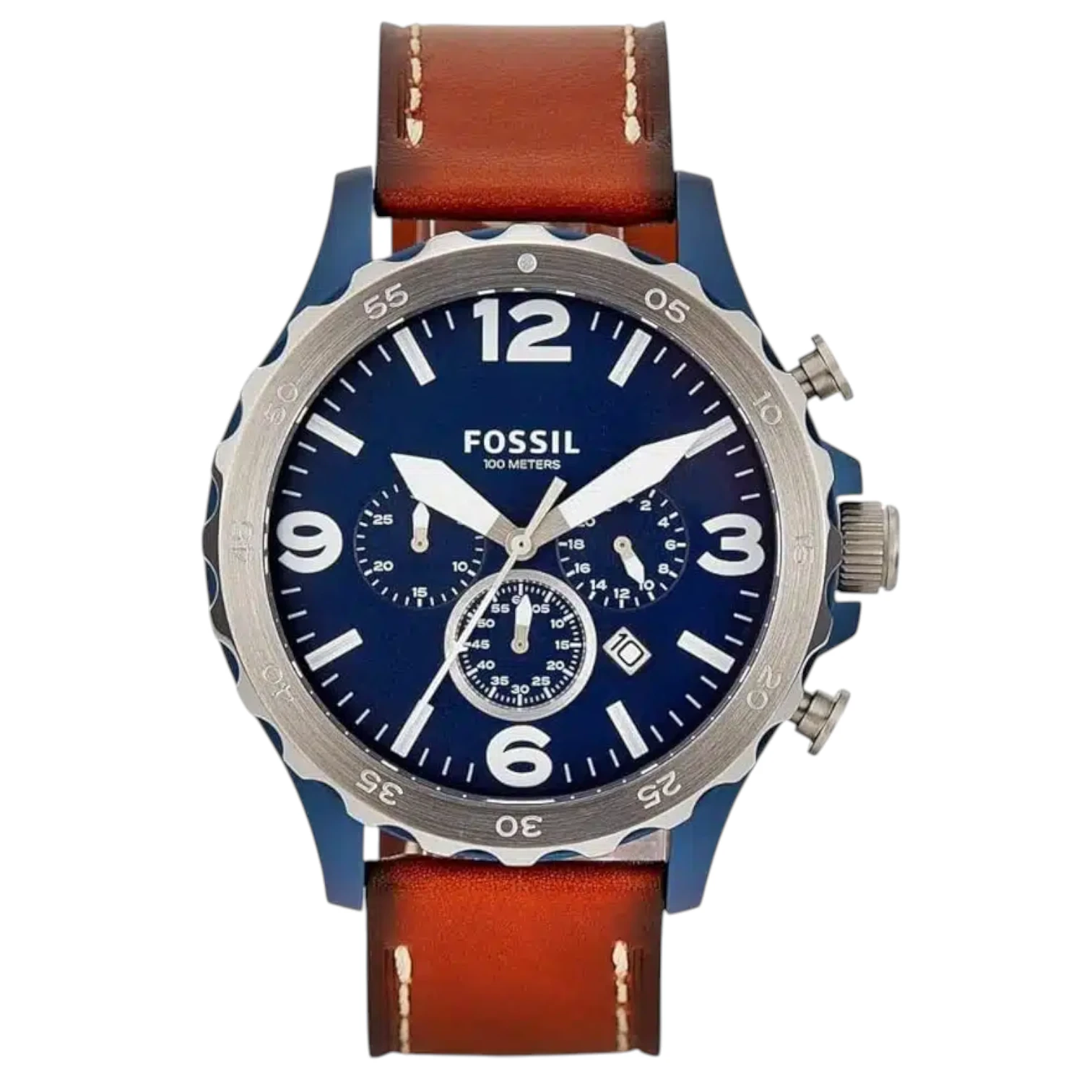 JR1504-original-fossil-men-watch-blue-dial-brown-strap-nate-egypt.jpg-Photoroom JR1504 original fossil men watch blue dial brown strap nate egypt.jpg Photoroom