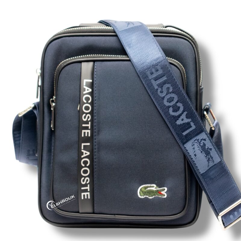 شنطة كروس لاكوست رجالي بلون ازرق