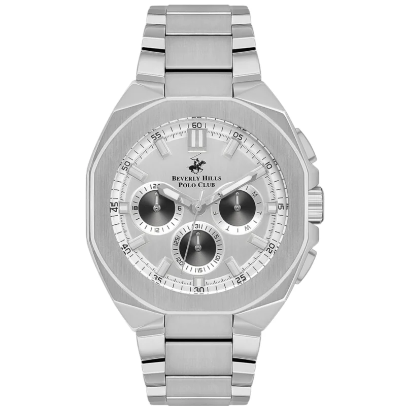 Beverly Hills Polo Club Men’s Multi Function Silver Dial Watch – BP3537X.330