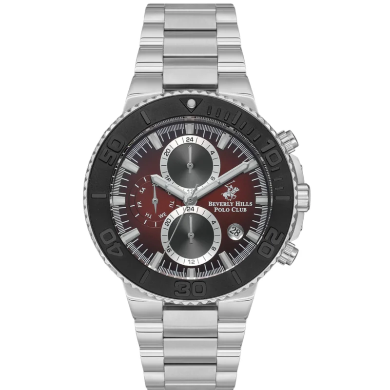 Beverly Hills Polo Club Men’s Multi Function Red Dial Watch – BP3540X.380