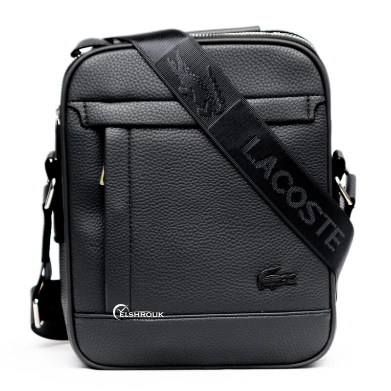 Lacoste crossbody bag for men, black