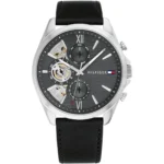 1710644-tommy-hilfiger-watch-men-gray-dial-leather-black-strap-quartz-analog-baker
