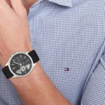 1710644-tommy-hilfiger-watch-men-gray-dial-leather-black-strap-quartz-analog-baker