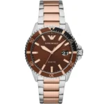 ar11340-emporio-armani-watch-100-meters-men-brown-dial-stainless-steel-metal-silver-rose-gold-strap-quartz-battery-analog-diver