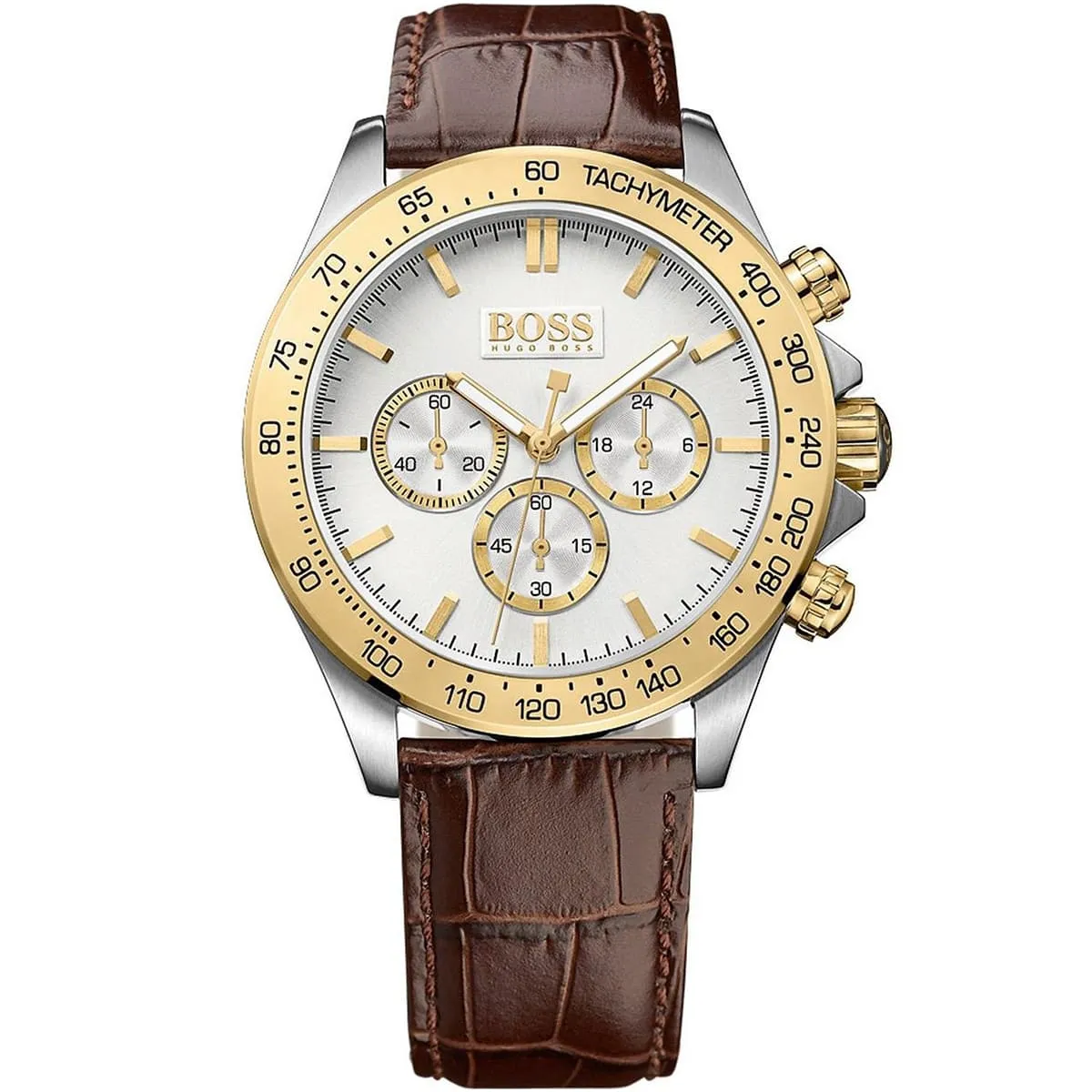 1513174-hugo-boss-watch-men-silver-dial-leather-brown-strap-quartz-battery-analog-three-hand-ikon 1513174 hugo boss watch men silver dial leather brown strap quartz battery analog three hand ikon