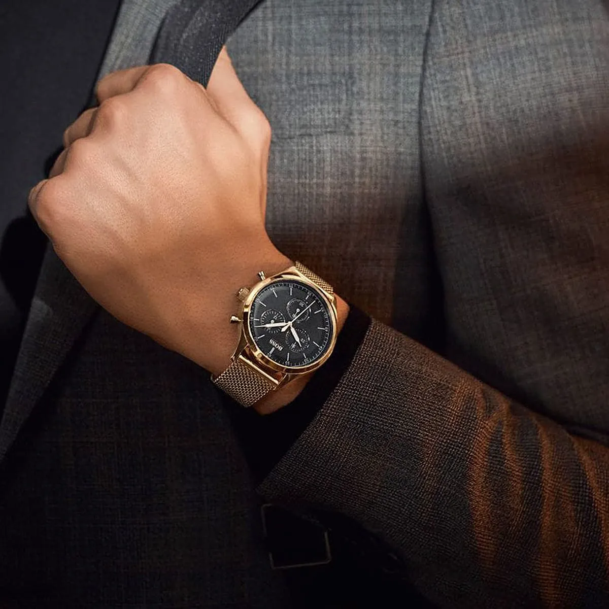 1513548-hugo-boss-watch-men-black-dial-metal-stainless-rose-gold-mesh-strap-quartz-battery-analog-chronograph-companion_11