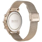 1513548-hugo-boss-watch-men-black-dial-metal-stainless-rose-gold-mesh-strap-quartz-battery-analog-chronograph-companion – Copy