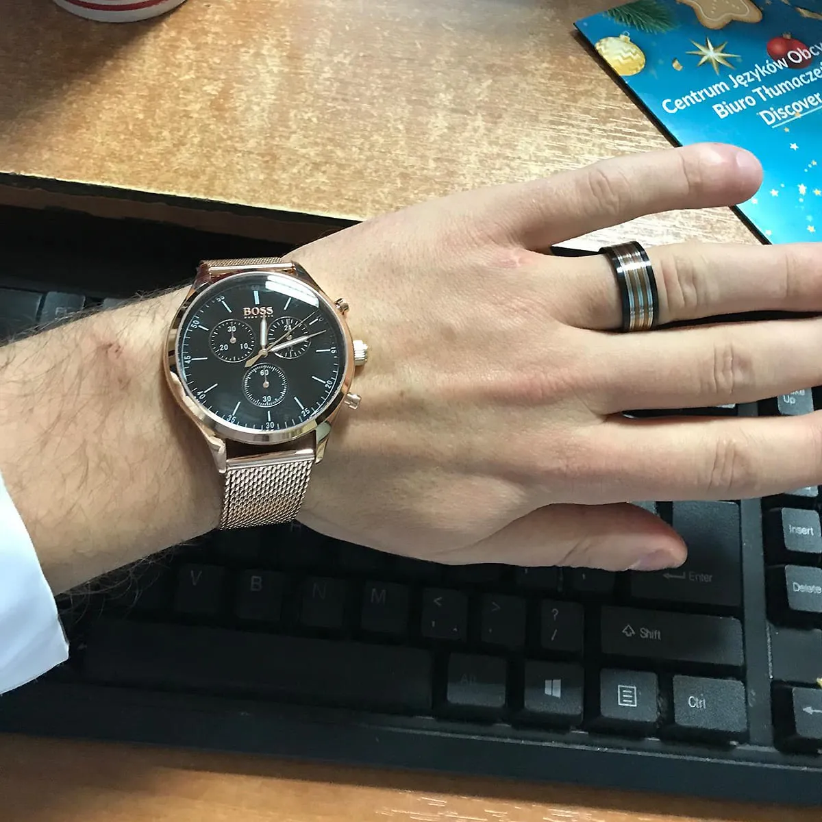 1513548-hugo-boss-watch-men-black-dial-metal-stainless-rose-gold-mesh-strap-quartz-battery-analog-chronograph-companion_9