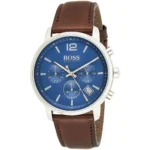 1513606-hugo-boss-watch-men-blue-dial-leather-brown-strap-quartz-battery-analog-chronograph-attitude