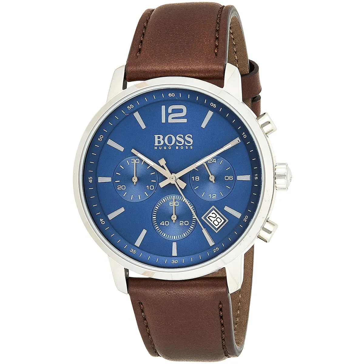 1513606-hugo-boss-watch-men-blue-dial-leather-brown-strap-quartz-battery-analog-chronograph-attitude_2