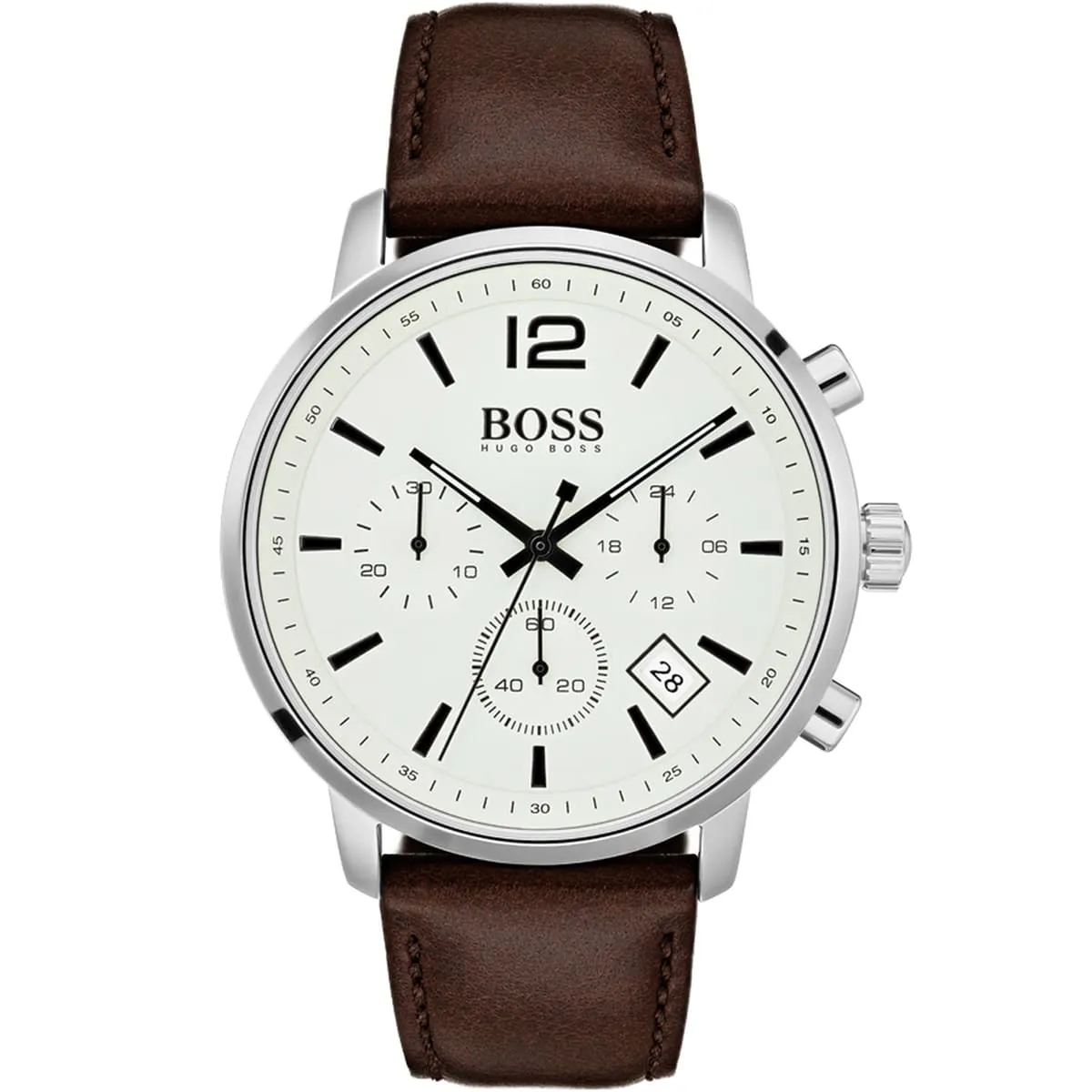1513609-hugo-boss-watch-men-beige-dial-leather-brown-strap-quartz-battery-analog-chronograph-attitude 1513609 hugo boss watch men beige dial leather brown strap quartz battery analog chronograph attitude