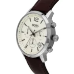 1513609-hugo-boss-watch-men-beige-dial-leather-brown-strap-quartz-battery-analog-chronograph-attitude
