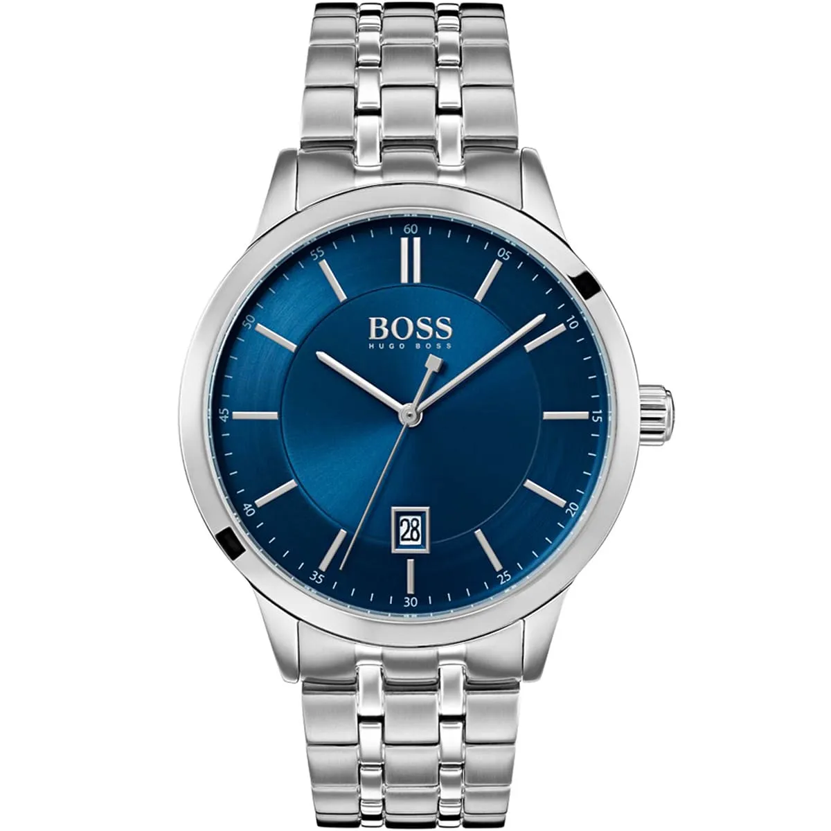 1513615-hugo-boss-watch-men-blue-dial-metal-stainless-silver-strap-quartz-battery-analog-three-hand-officer 1513615 hugo boss watch men blue dial metal stainless silver strap quartz battery analog three hand officer