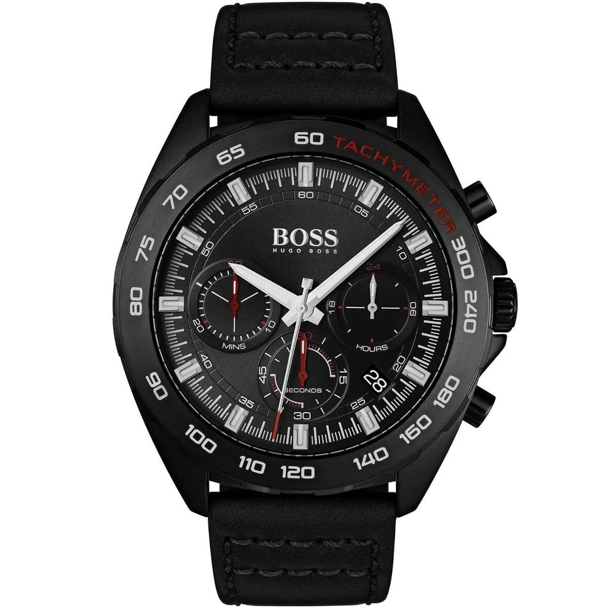 1513662-hugo-boss-watch-men-black-dial-leather-strap-quartz-battery-analog-chronograph-intensity 1513662 hugo boss watch men black dial leather strap quartz battery analog chronograph intensity